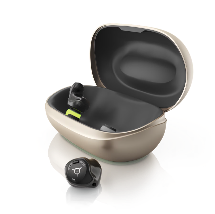 Aparelho auditivo Phonak Virto Infinio intra-auricular com estojo carregador